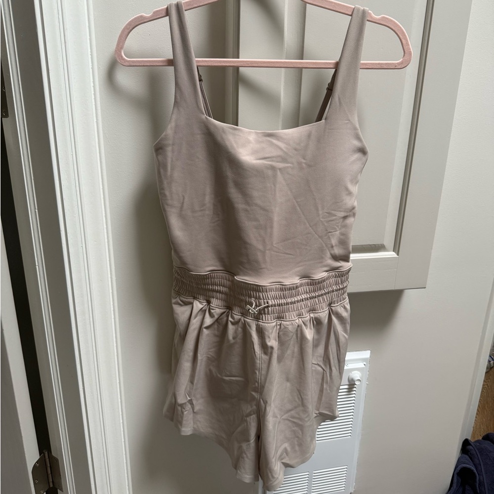 Abercrombie YPB One Piece Romper in Beige